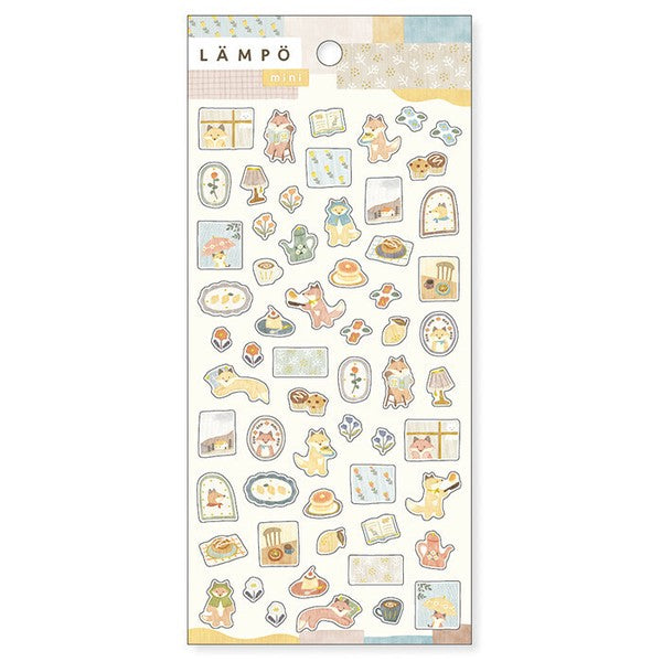 Mind Wave Lampo Mini Sticker: Rain with Fox