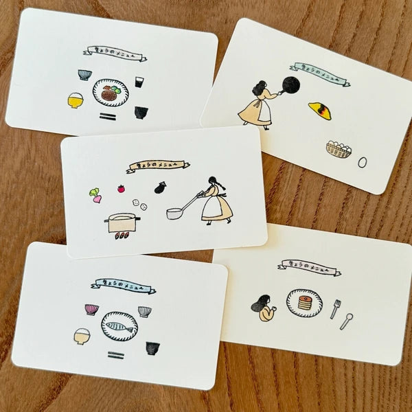 Mizushima x Necktie JIZAI Clear Stamp Set: Everyday Meals