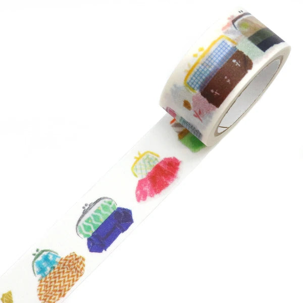 Kamiiso Sansyo x Miki Tamura Washi Tape: Iroilo Gamaguchi