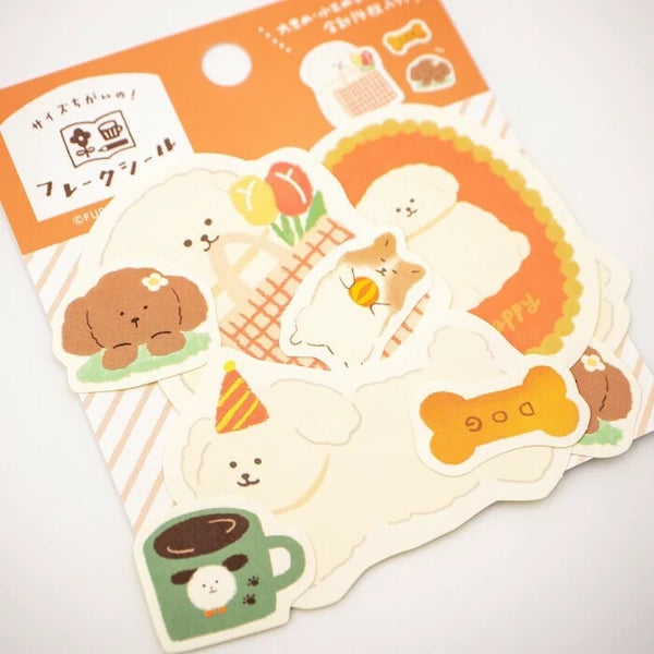 Furukawa Shiko Watashi-biyori Flake Sticker: Canine