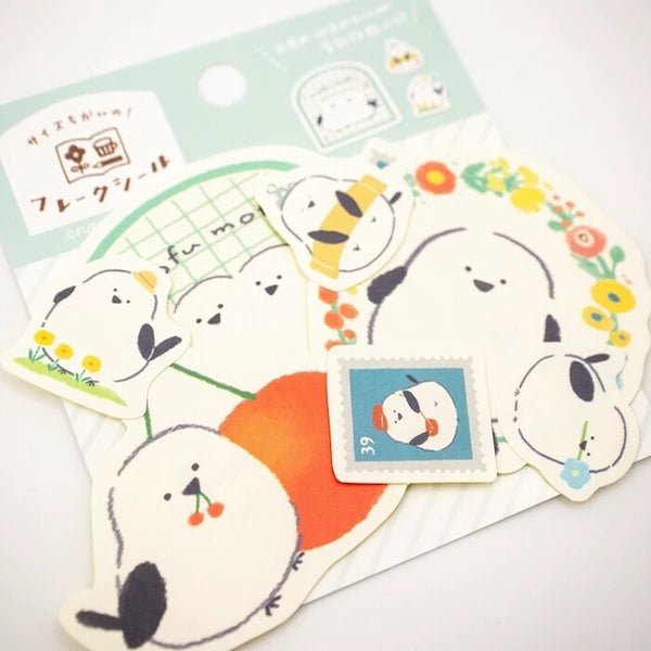 Furukawa Shiko Watashi-biyori Flake Sticker: Birds