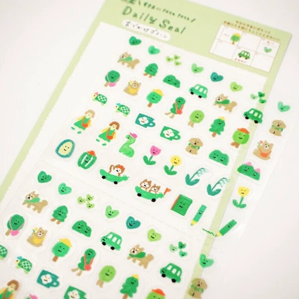 Furukawa Shiko Watashi-biyori Sticker: Green