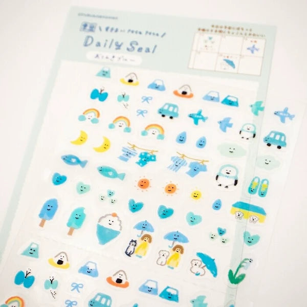 Furukawa Shiko Watashi-biyori Sticker: Blue