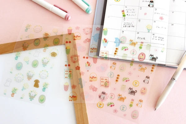 Furukawa Shiko Clear Sticker: Hanrin Sakura