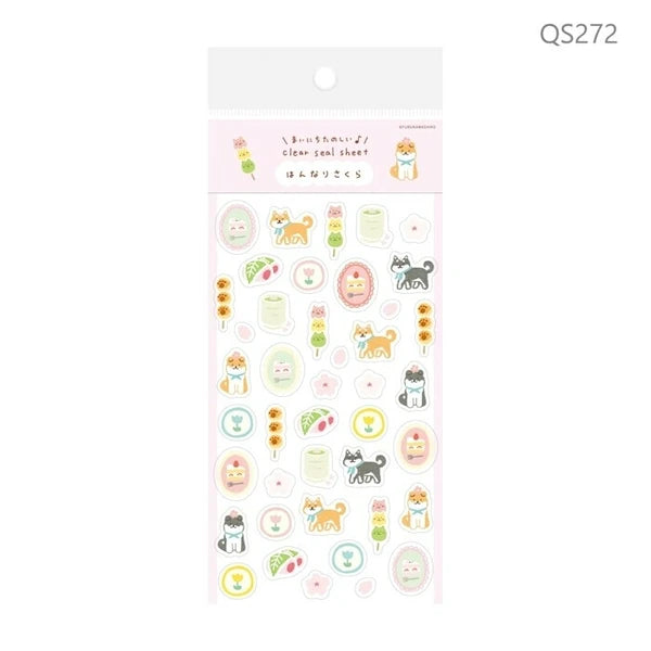 Furukawa Shiko Clear Sticker: Hanrin Sakura