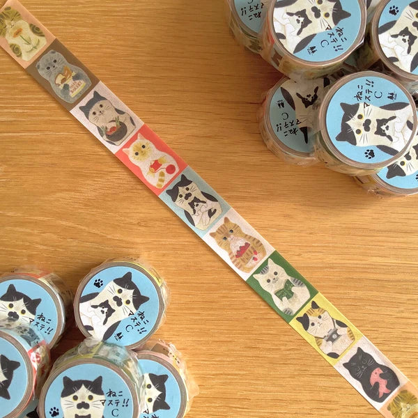 4legs Washi Tape: Cat Mastication