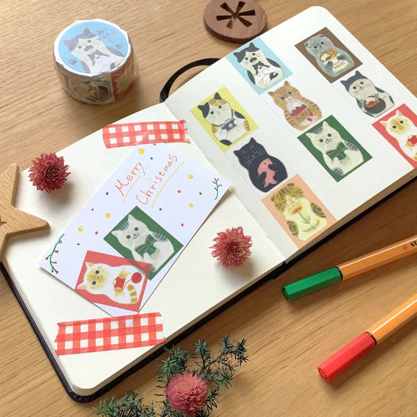 4legs Washi Tape: Cat Mastication