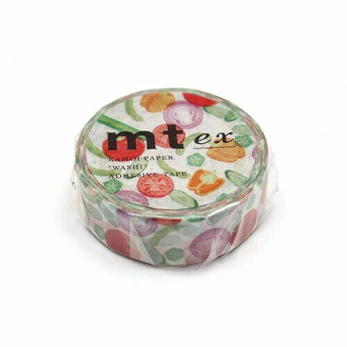 mt ex Washi Tape: Summer Vegetables (15mm x 7m)