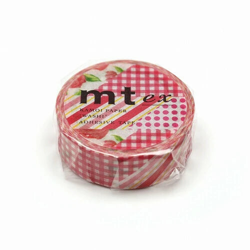 mt ex flower Washi Tape: Red(15mm x 7m)