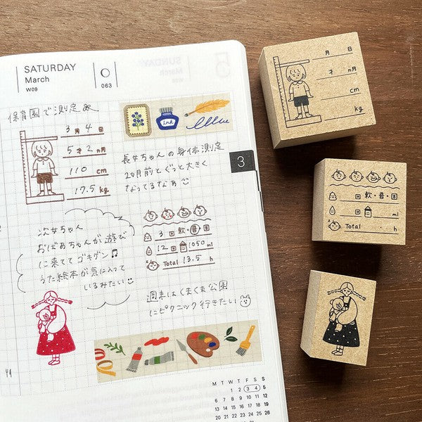Stamp Marche: Marle with Teddy Bear