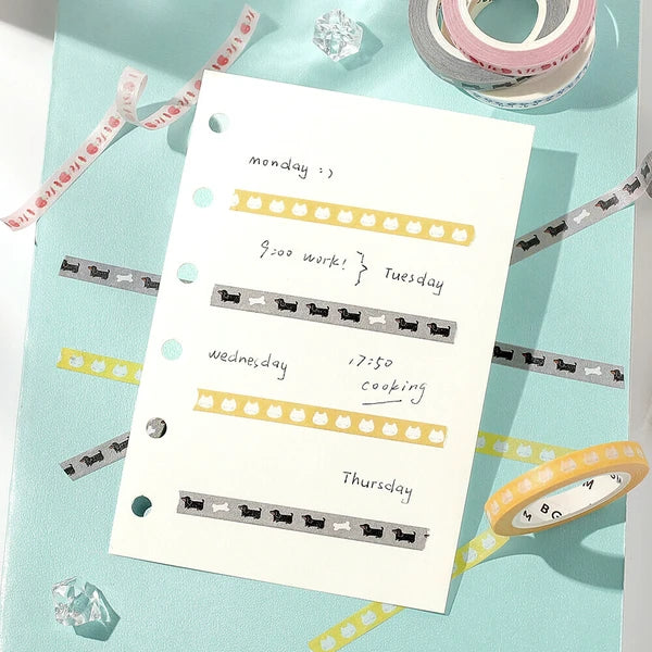 BGM Life Wash Tape: Dachshund