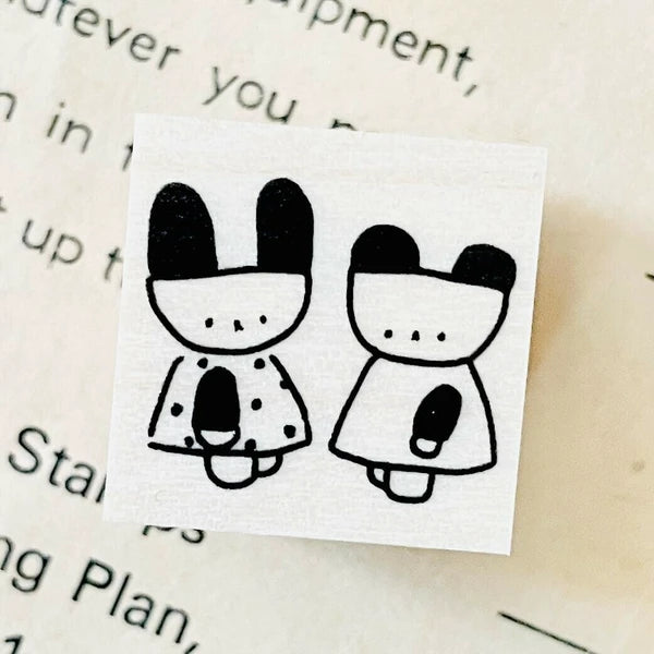 TONIKAKU HOKKAIDO x Ikhanko Stamp: Rabbit Bear