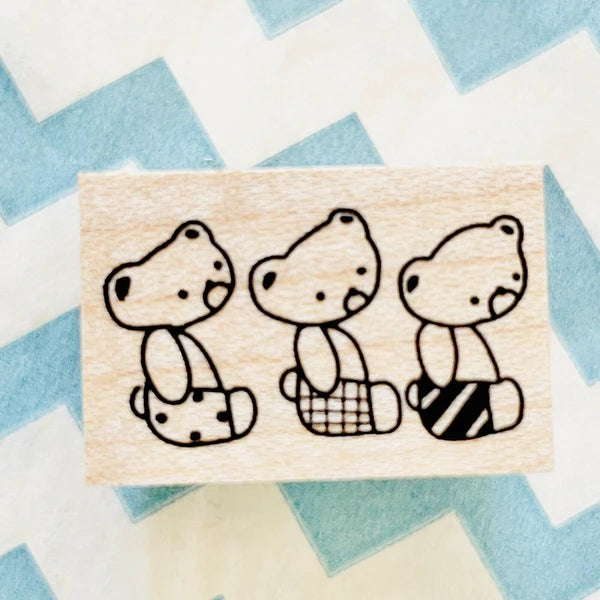 TONIKAKU HOKKAIDO x Ikhanko Stamp: Slightly Slanted Bears