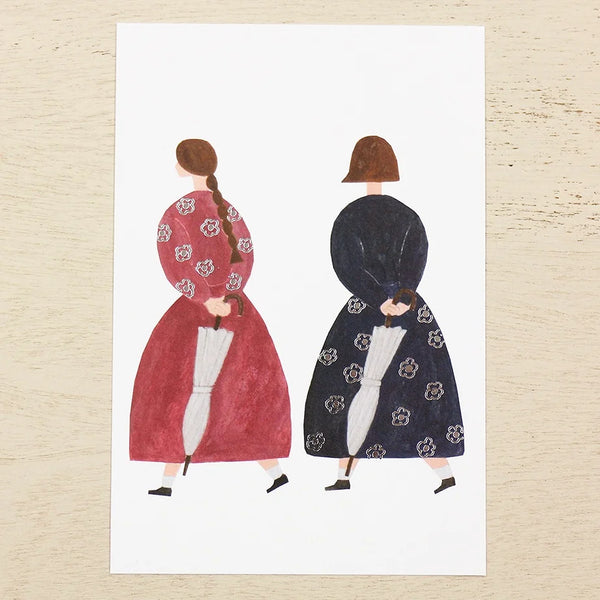 Cozyca x Necktie Foil-Stamped Postcard: About to Rain