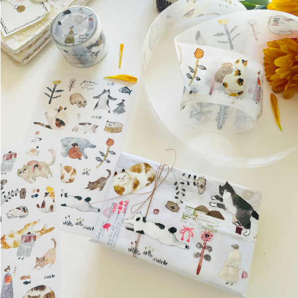 Pion 2015 Washi Tape: Cat (PET)