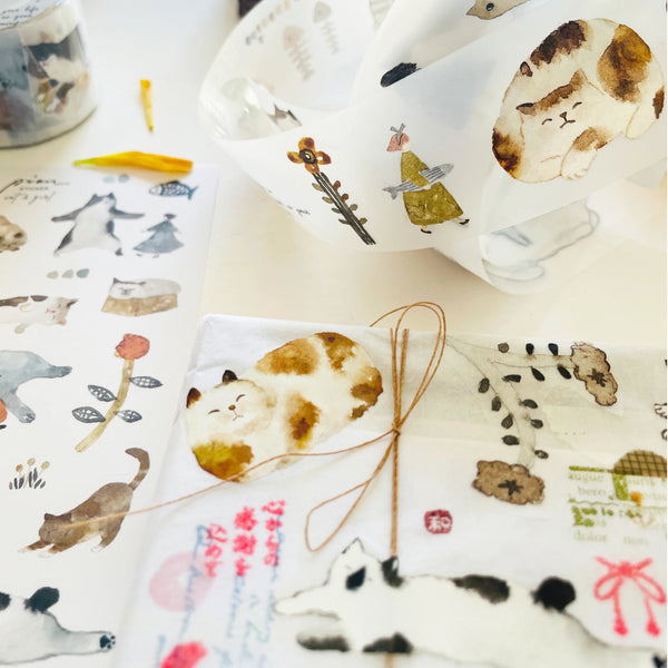 Pion 2015 Washi Tape: Cat (PET)