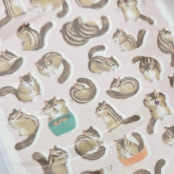 Mind Wave Mame-Mame Animal Sticker: Chipmunk
