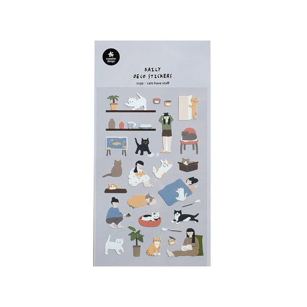Suatelier Design x Daily Deco Sticker: Cats have Staff