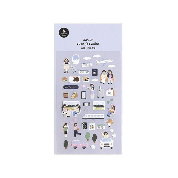 Suatelier Design x Daily Deco Sticker: Vlog Trip