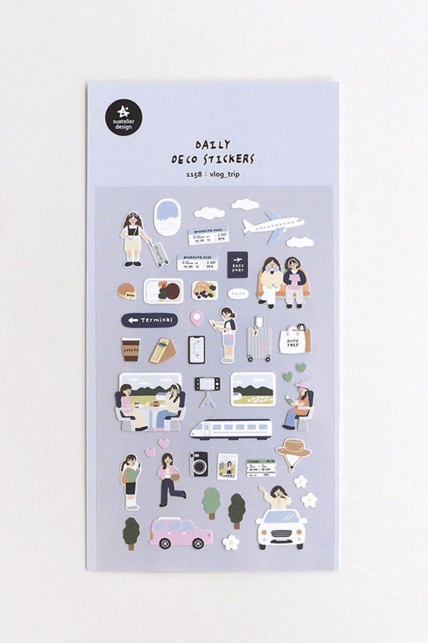 Suatelier Design x Daily Deco Sticker: Vlog Trip