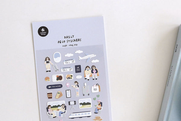 Suatelier Design x Daily Deco Sticker: Vlog Trip