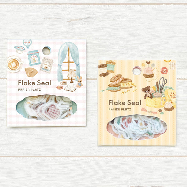 Papier Platz x Nakauchi Waka Flake Sticker: Bear and Sewing