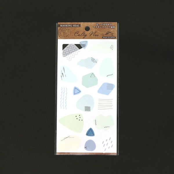 Kamiiso Sansyo Seal Neo Planner Stickers: Silver Foil
