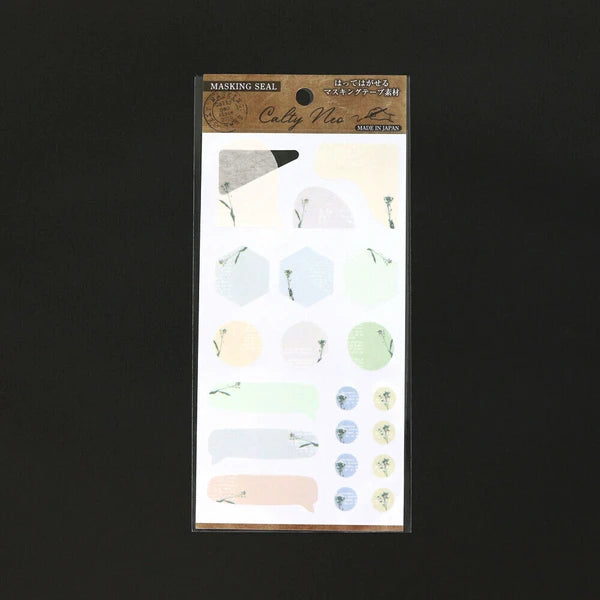 Kamiiso Sansyo Seal Neo Planner Stickers: Flowers