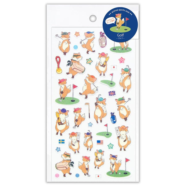 Sports Seal Sticker: Fox Golf