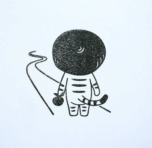 4leg Mushroom Cat Stamp: Start Walking Again