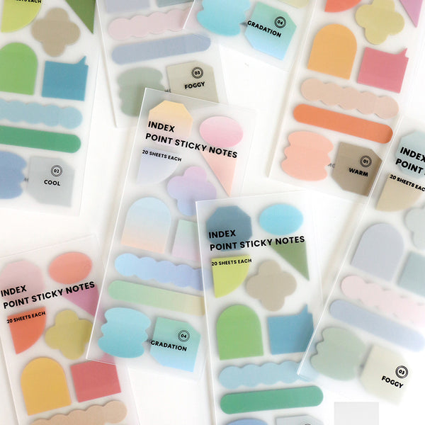 Iconic Index point Sticky Notes: Foggy