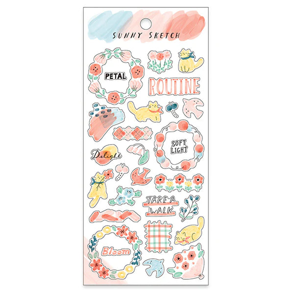 Mind Wave SUNNY SKETCH Sticker: Pink