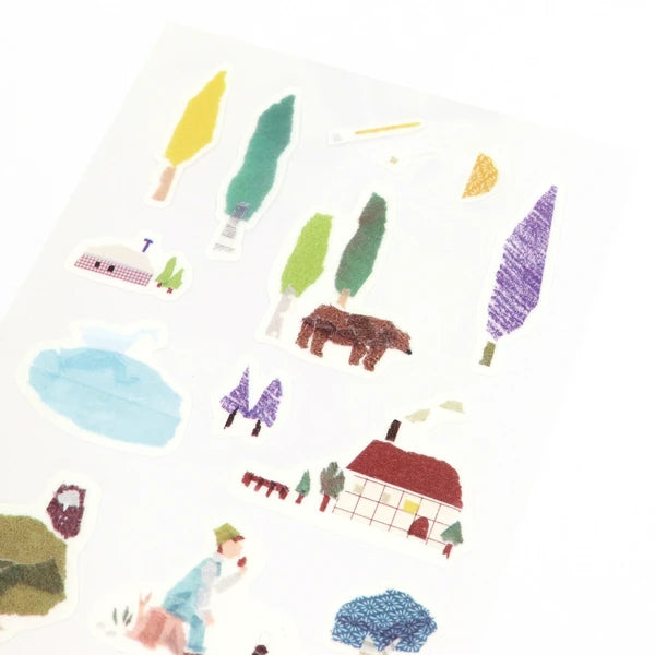 Kamiiso Sansyo X Tamura Miki Sticker: Forest