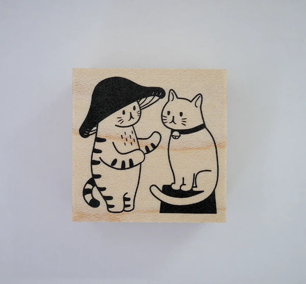 4leg Mushroom Cat Stamp: Not Good at Cat Language
