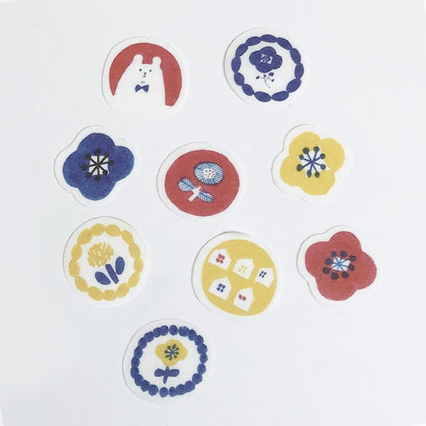 Papier Platz x Kurogoma Flake Sticker: Flowers