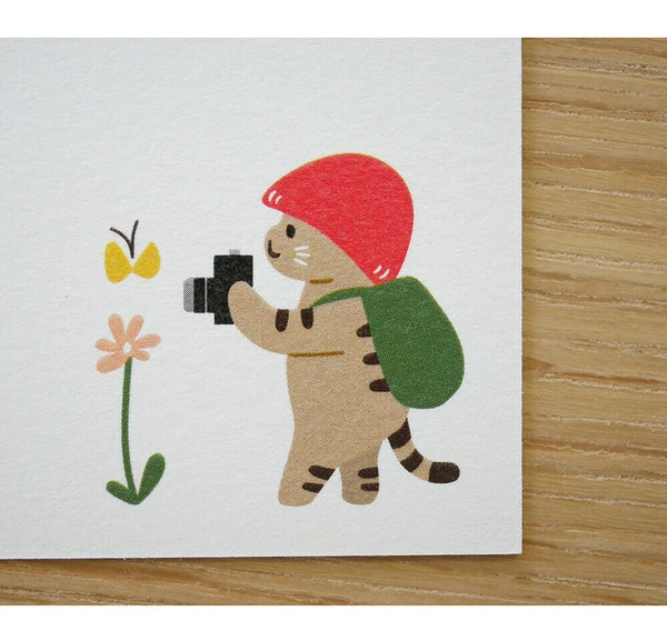 4legs Postcard: Bokino Mushroom Kitten