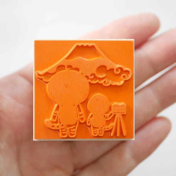 4leg Mushroom Cat Stamp: Mt. Fuji