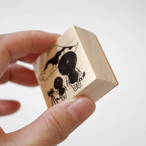 4leg Mushroom Cat Stamp: Mt. Fuji