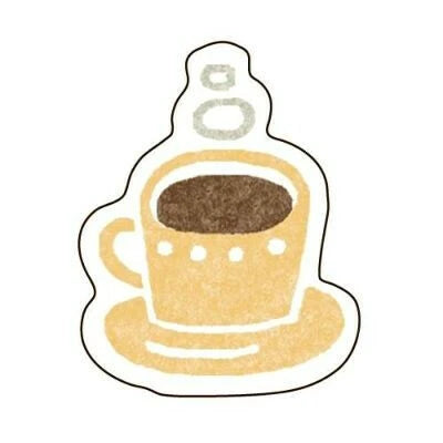 Furukawa Shiko Pochitto Washi Flake Sticker: Coffee