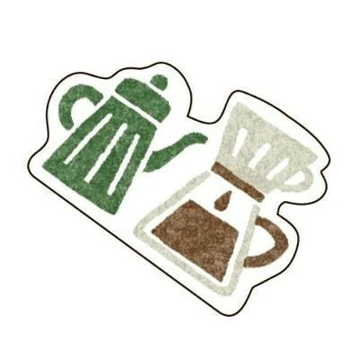 Furukawa Shiko Pochitto Washi Flake Sticker: Coffee