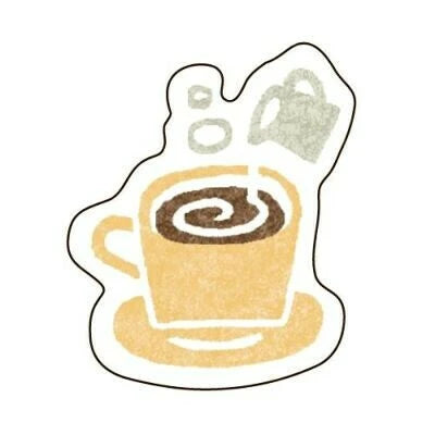 Furukawa Shiko Pochitto Washi Flake Sticker: Coffee