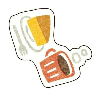 Furukawa Shiko Pochitto Washi Flake Sticker: Coffee