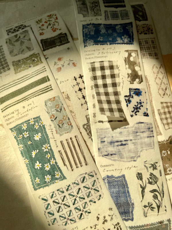 Pion 2015 Washi Tape: Cloth (Die Cut)