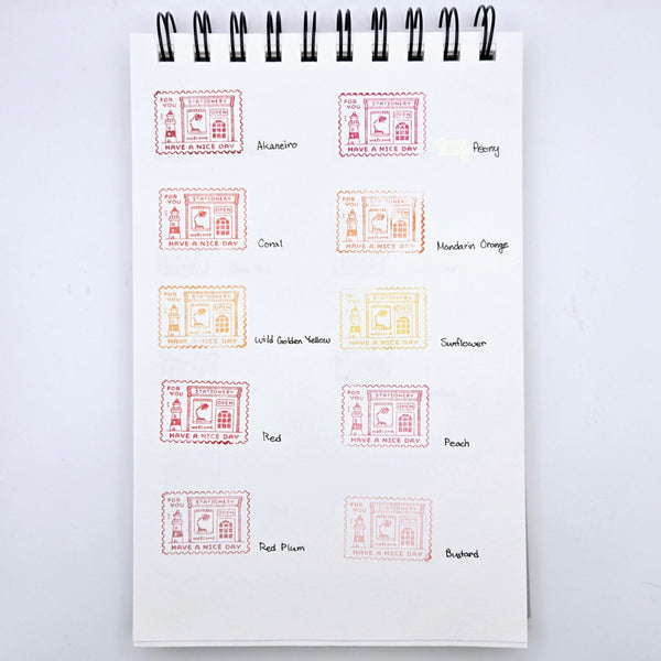 Shachihata Stamp Iromoyo Stamp Ink Warabe: Mandarin Orange