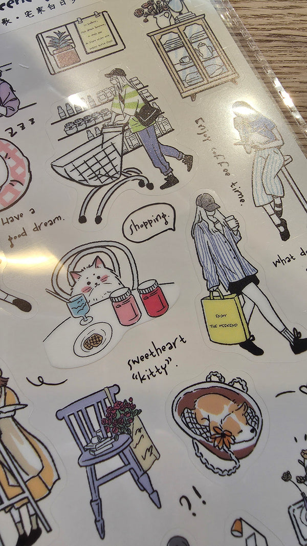infeelME Four Seasons Seenary and Song PET Sticker: Market