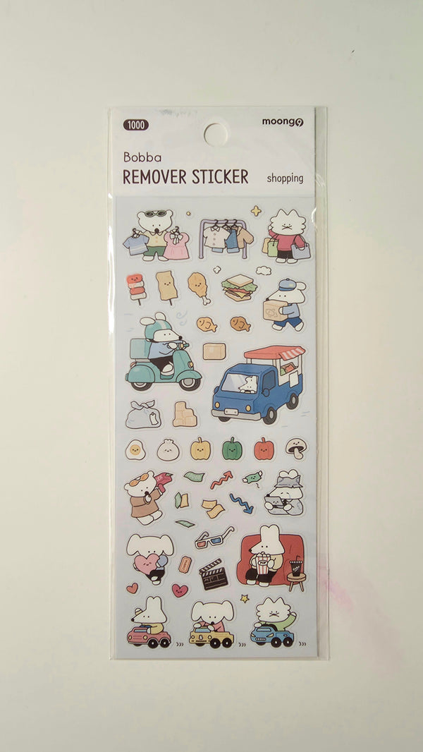 Moong9 x Boba Remover Stickers: Shopping