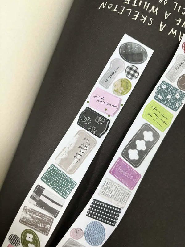 Pion 2015 Washi Tape: Label (Die Cut)