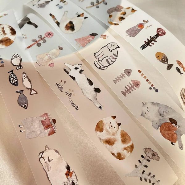 Pion 2015 Washi Tape: Cat (PET)