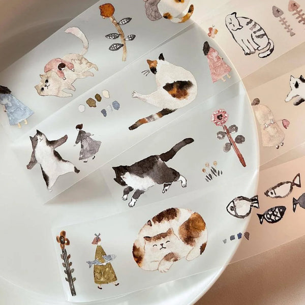 Pion 2015 Washi Tape: Cat (PET)