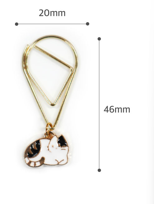 O-Check Design Book Clip: Spotted Cat